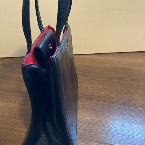 Vintage Kate Spade ♠️ black leather handbag - Picture 7 of 13